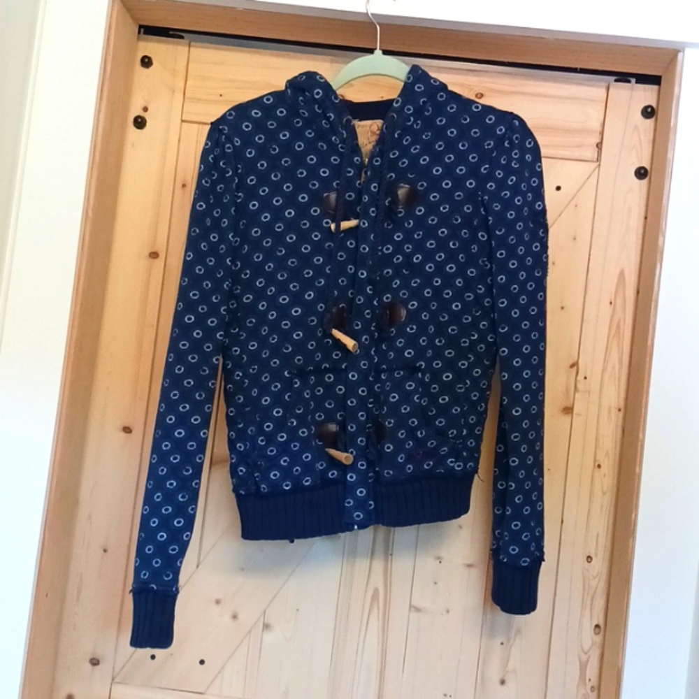 Navy blue Billabong zip front hoody